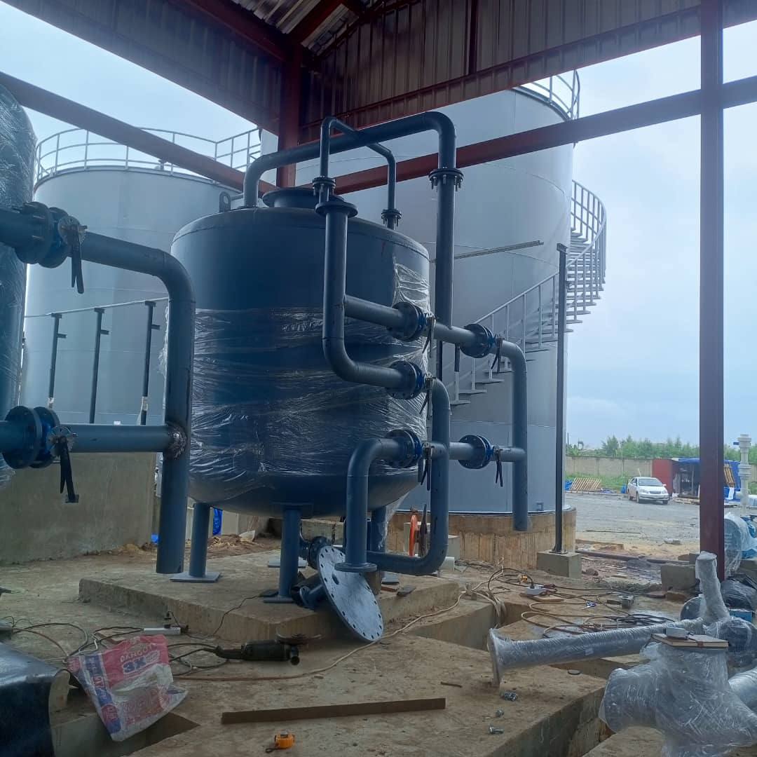 Construction of Media Tank for Water Treatment Plant