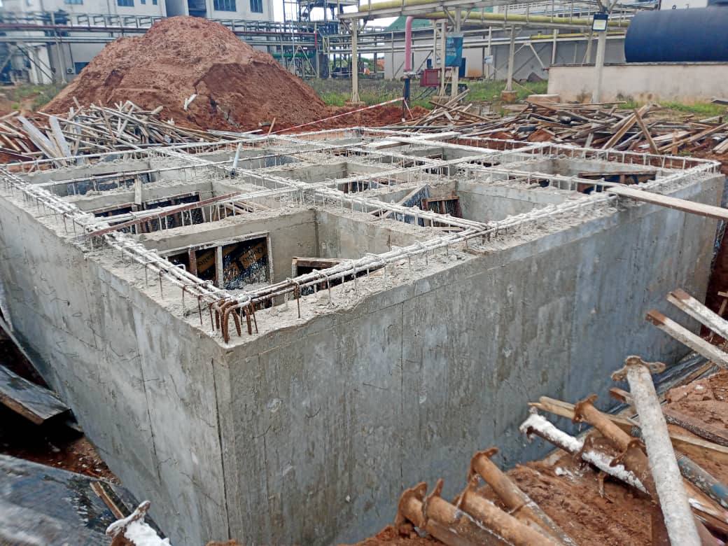 Construction of Molasses Tank Base