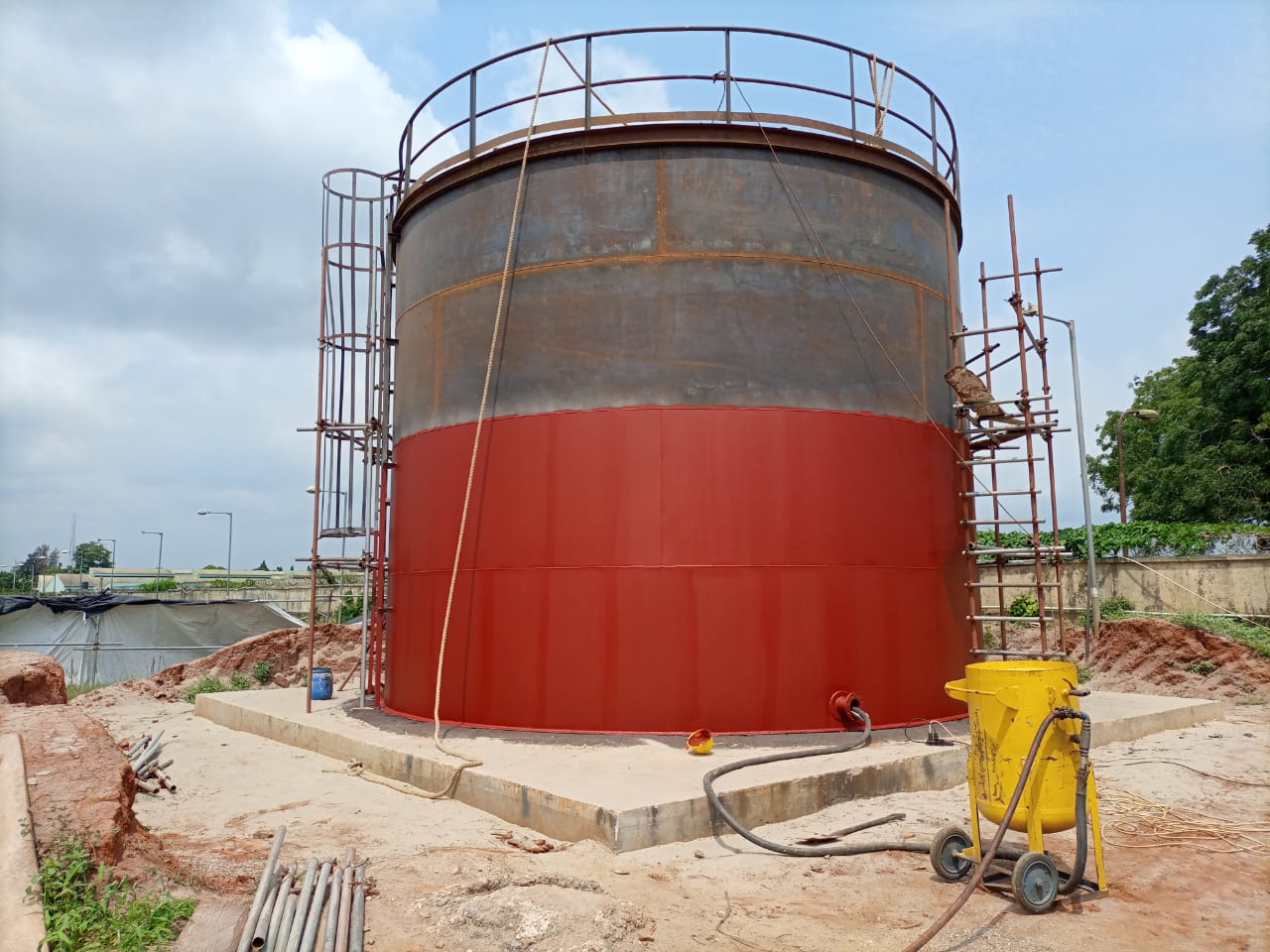 Construction of Fire Hydrant Tank
